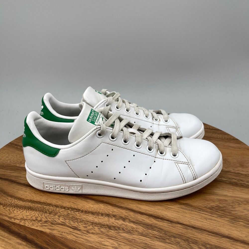 adidas Stan Smith Shoes Womens Size 8.5 White Leather Comfort Walking Sneakers